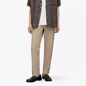 NEW! ALLSAINTS Talia Mid-Rise Straight Fit Pants | Size 30 | Men | Beige Tan